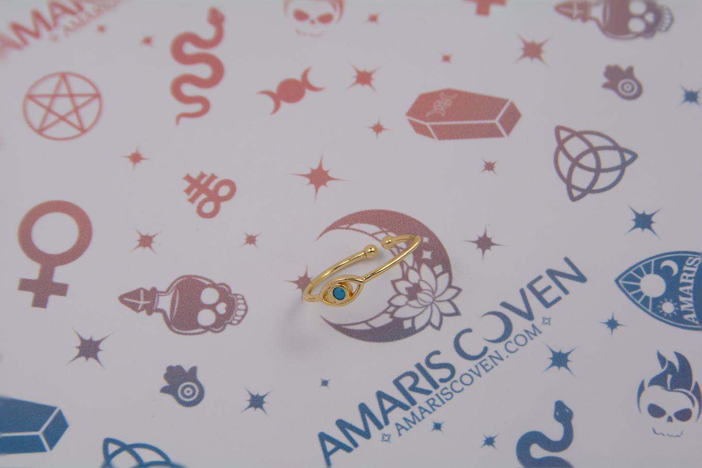 Evil Eye Adjustable Ring