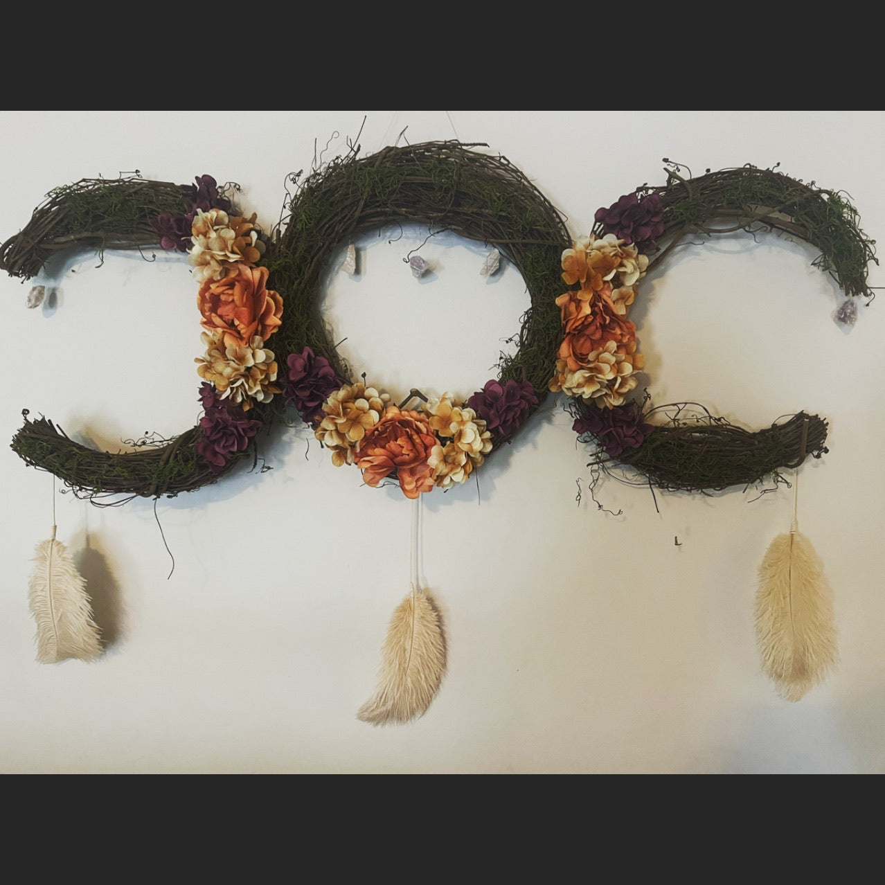 Custom Triple Moon Wreath