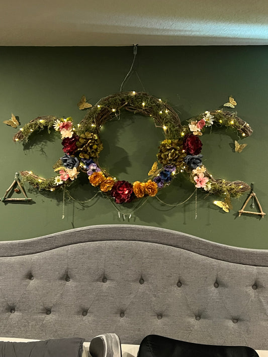 Custom Triple Moon Wreath