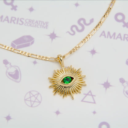 Seeing Eye Sunburst Necklace