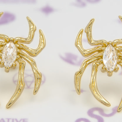 Marquise Cut Spider Earrings